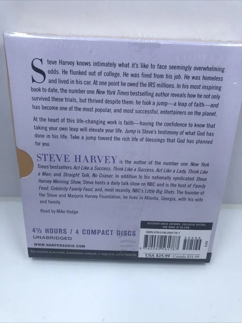 jump:Take the Leap of Faith to Achieve Your Life of Abundance Steve Harvey Audio